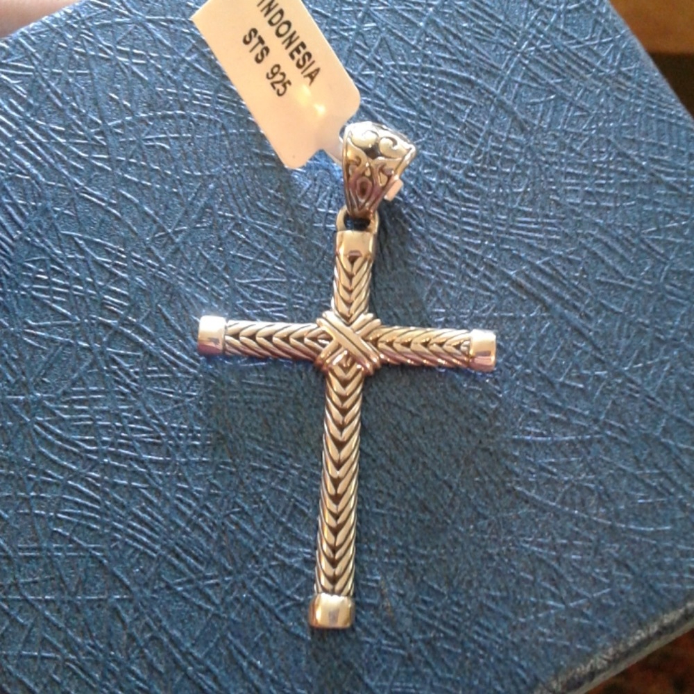 Bali legacy sterling silver cross without chain
